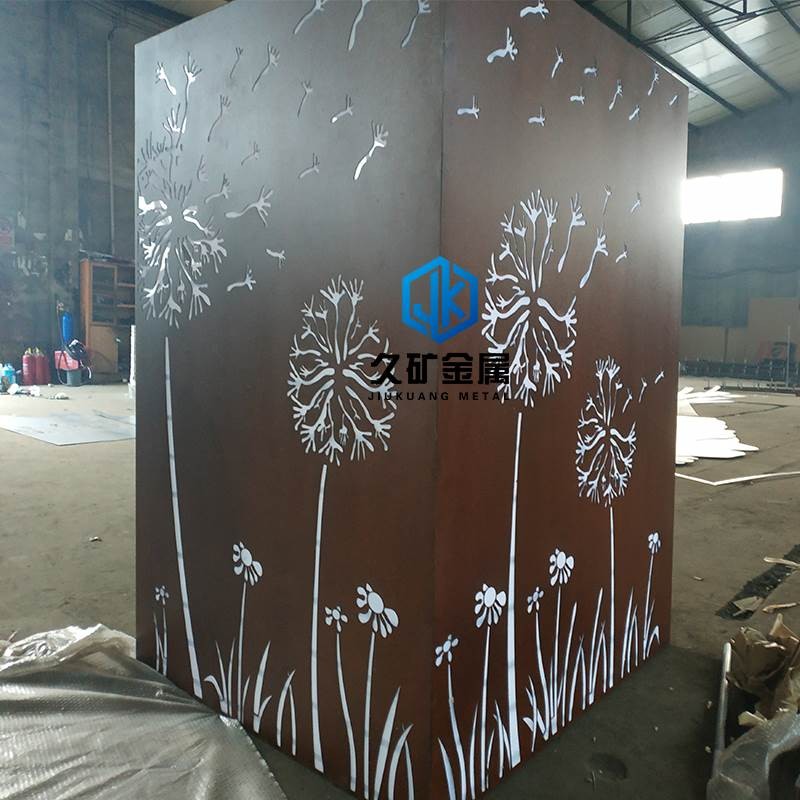 5mm厚耐候板雕塑-耐候板蒲公英景觀(guān)系列